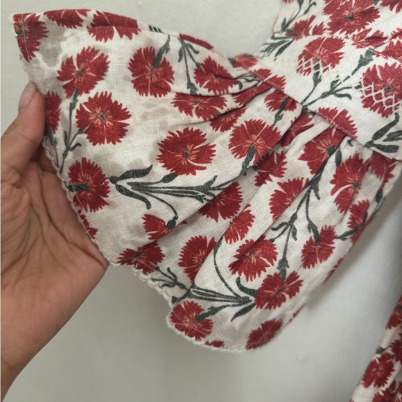 Agua by Agua Bendita Linen Floral Mini Dress XS - Picture 3 of 9